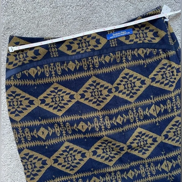 NWT Pendleton virgin wool Aztec print mermaid Midi Skirt - Picture 4 of 7